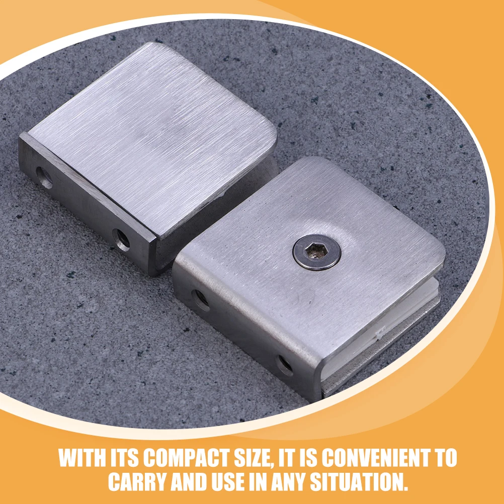 2pcs Stainless Steel Clip Shelf Bracket Corner Clamps for Bathroom 8-12mm Glass Thickness Easy Install Multi Function
2pcs Stainless Steel Clip Shelf Bracket Corner Clamps for Bathroom 8-12mm Glass Thickness Easy Install Multi Function