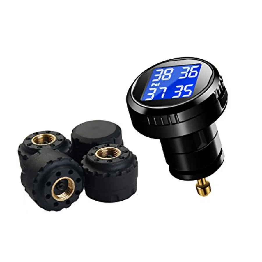 Wireless Tire Pressure Monitoring System TPMS for Small Size 4-Tire Vehicles with 4 External Cap Sensors Ideal for Real-Time Mo
Wireless Tire Pressure Monitoring System TPMS for Small Size 4-Tire Vehicles with 4 External Cap Sensors Ideal for Real-Time Mo