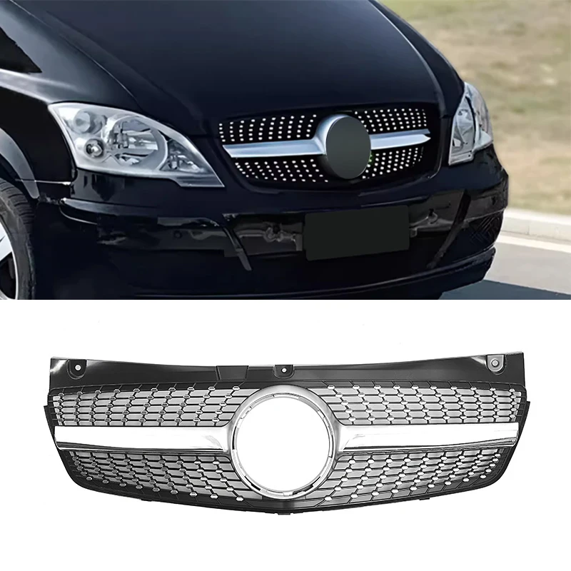Diamond Style Front Inlet Grille Radiator Grill Upgrade For Mercedes-Benz W639 Viano/Vito 2011 2012 2013 2014 Middle Mesh Tuning
Diamond Style Front Inlet Grille Radiator Grill Upgrade For Mercedes-Benz W639 Viano/Vito 2011 2012 2013 2014 Middle Mesh Tuning