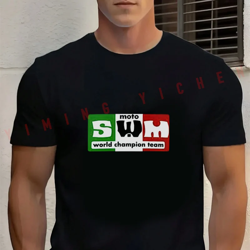 SWM Moto Vintage Style Design Motorcycle Men's Cotton T Shirt Casual Dress High Quality Round Neck Short Sleeved Tee
SWM Moto Vintage Style Design Motorcycle Men's Cotton T Shirt Casual Dress High Quality Round Neck Short Sleeved Tee