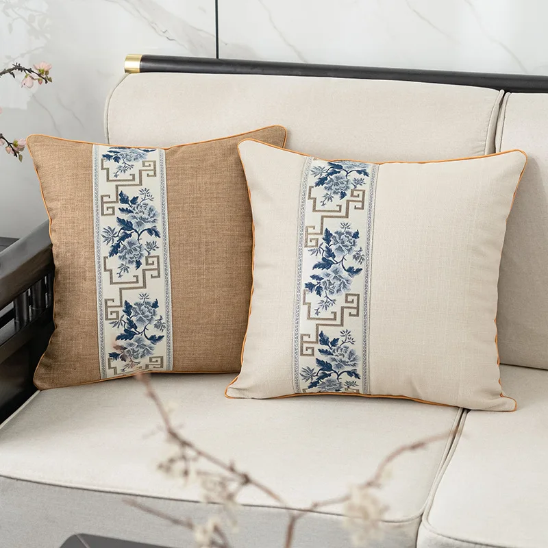 New Chinese Style Bedside Pillow Cover Cotton Linen Luxury Embroidered Weave Band Redwood Backrest Sofa Pillow Home Decor
New Chinese Style Bedside Pillow Cover Cotton Linen Luxury Embroidered Weave Band Redwood Backrest Sofa Pillow Home Decor