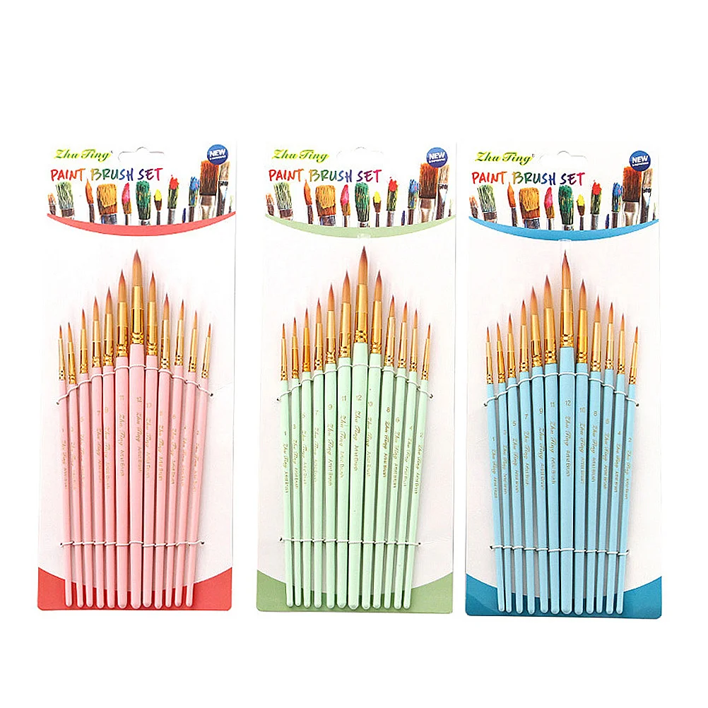 12pcs Professional Paint Brush Set Delicate Wooden Nylon Hair Art Detailing Fine Tips Miniature Wildlife Botanical Portrait
12pcs Professional Paint Brush Set Delicate Wooden Nylon Hair Art Detailing Fine Tips Miniature Wildlife Botanical Portrait