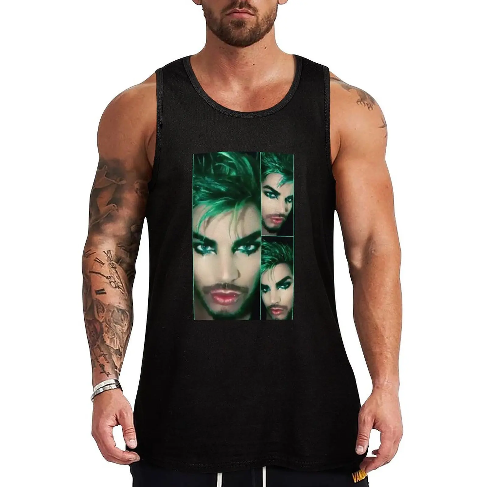 Gorgeous in green Adam Lambert Tank Top gym shirts Man summer clothes men gym clothing mens gym clothes
Gorgeous in green Adam Lambert Tank Top gym shirts Man summer clothes men gym clothing mens gym clothes