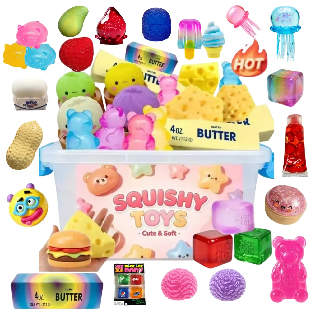 Multi Slow-Rising Squishy, Random Includes: Jellyfish Toys, Dumplings,Candy,Bear Squishy Toys.
Multi Slow-Rising Squishy, Random Includes: Jellyfish Toys, Dumplings,Candy,Bear Squishy Toys.