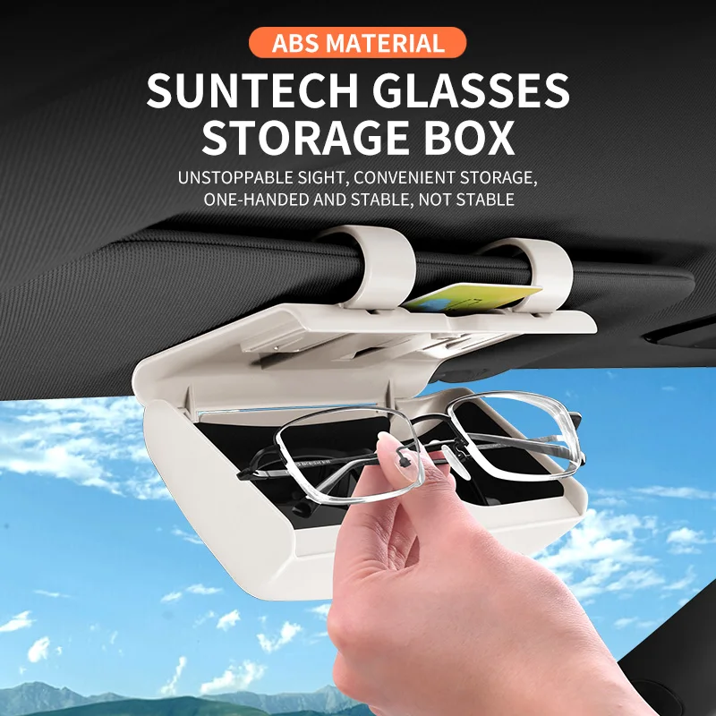 Car glasses case, car sun visor, ABS glasses case, car interior multi-functional sunglasses, card storage box
Car glasses case, car sun visor, ABS glasses case, car interior multi-functional sunglasses, card storage box