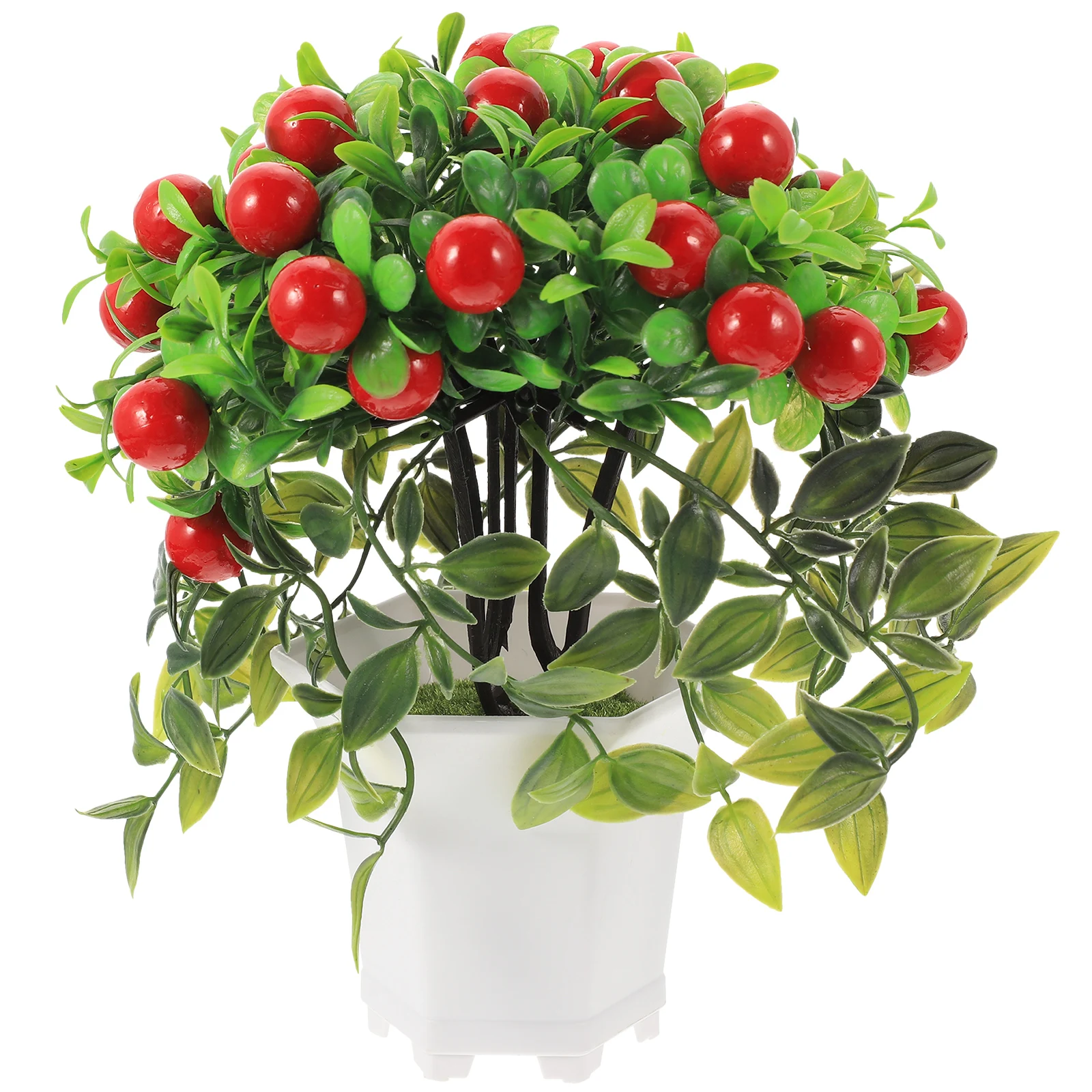 Simulation Fruit Tree Artificial Plant Faux Bonsai Decor for Home Room Bedroom Office Study Tabletop nament
Simulation Fruit Tree Artificial Plant Faux Bonsai Decor for Home Room Bedroom Office Study Tabletop nament
