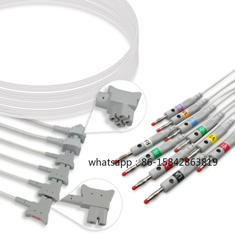ECG EKG Leadwires Cable 10 Leads for Philips PageWriter TC10, TC30, TC50, TC70, 989803151631, 989803151641 Compatible
ECG EKG Leadwires Cable 10 Leads for Philips PageWriter TC10, TC30, TC50, TC70, 989803151631, 989803151641 Compatible
