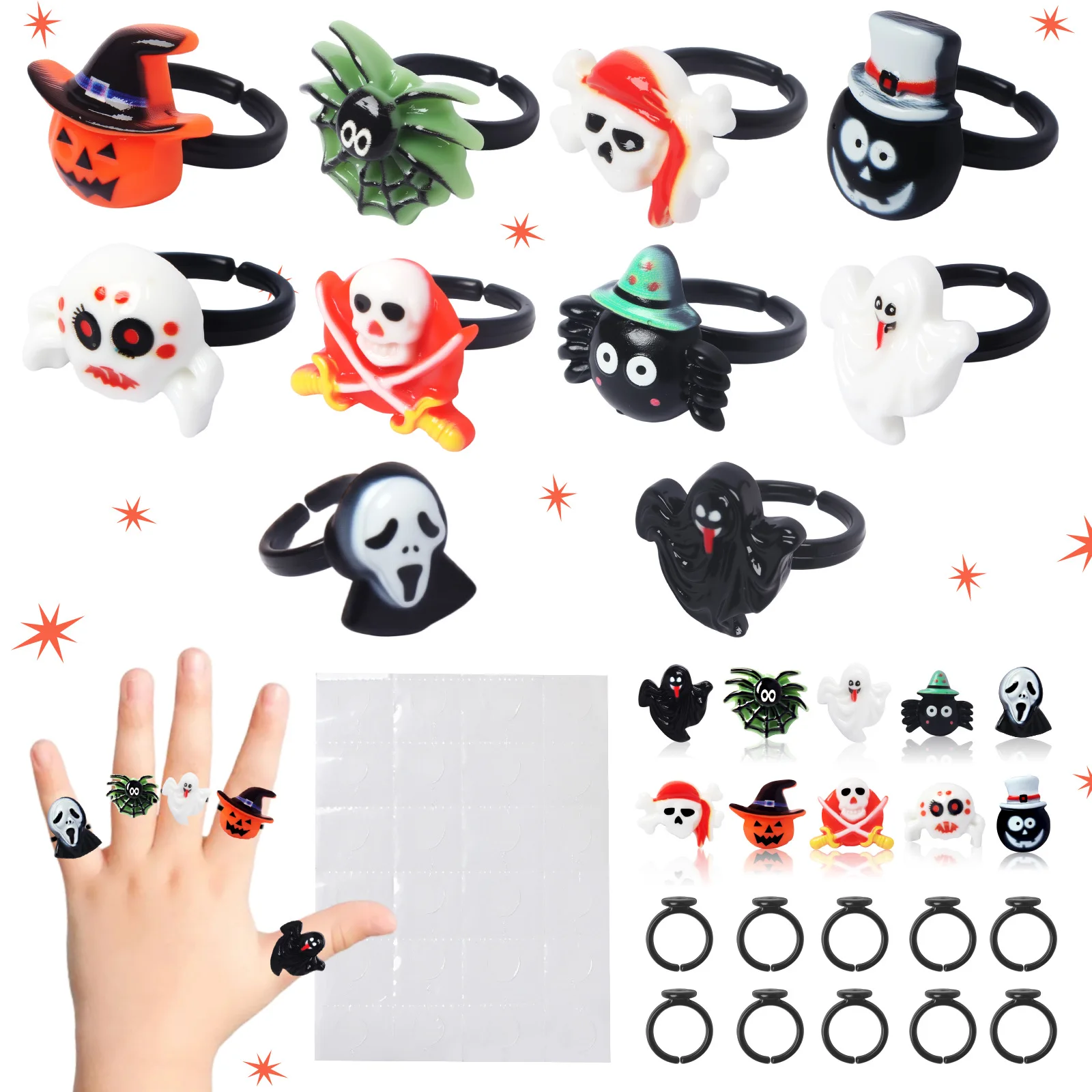 10 шт., креативные кольца на тему Хэллоуина, вечерние детские игрушки с героями мультфильмов, кольца «сделай сам», персонализированные кольца
10 шт., креативные кольца на тему Хэллоуина, вечерние детские игрушки с героями мультфильмов, кольца «сделай сам», персонализированные кольца