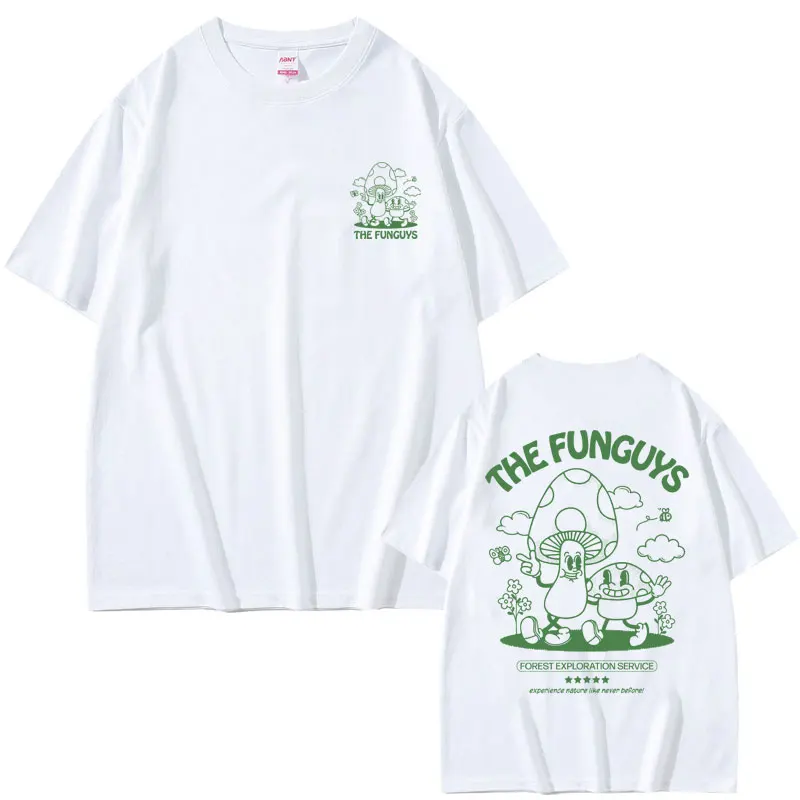 Funny The Funguys Mushroom Print T-shirts Male Cute Vintage Cartoon Oversized Tshirt Tops Men Women's Casual 100% Cotton T Shirt
Funny The Funguys Mushroom Print T-shirts Male Cute Vintage Cartoon Oversized Tshirt Tops Men Women's Casual 100% Cotton T Shirt