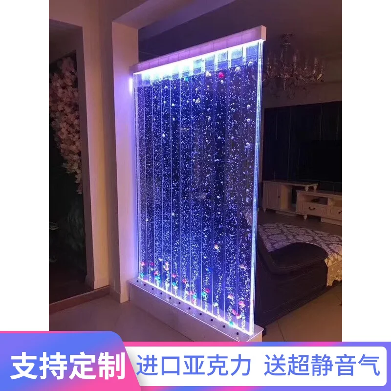 Custom Curtain Wall Flowing Wall Bubble Dance Large Acrylic Screen Partition Entrance Fish Living Room Aq
Custom Curtain Wall Flowing Wall Bubble Dance Large Acrylic Screen Partition Entrance Fish Living Room Aq