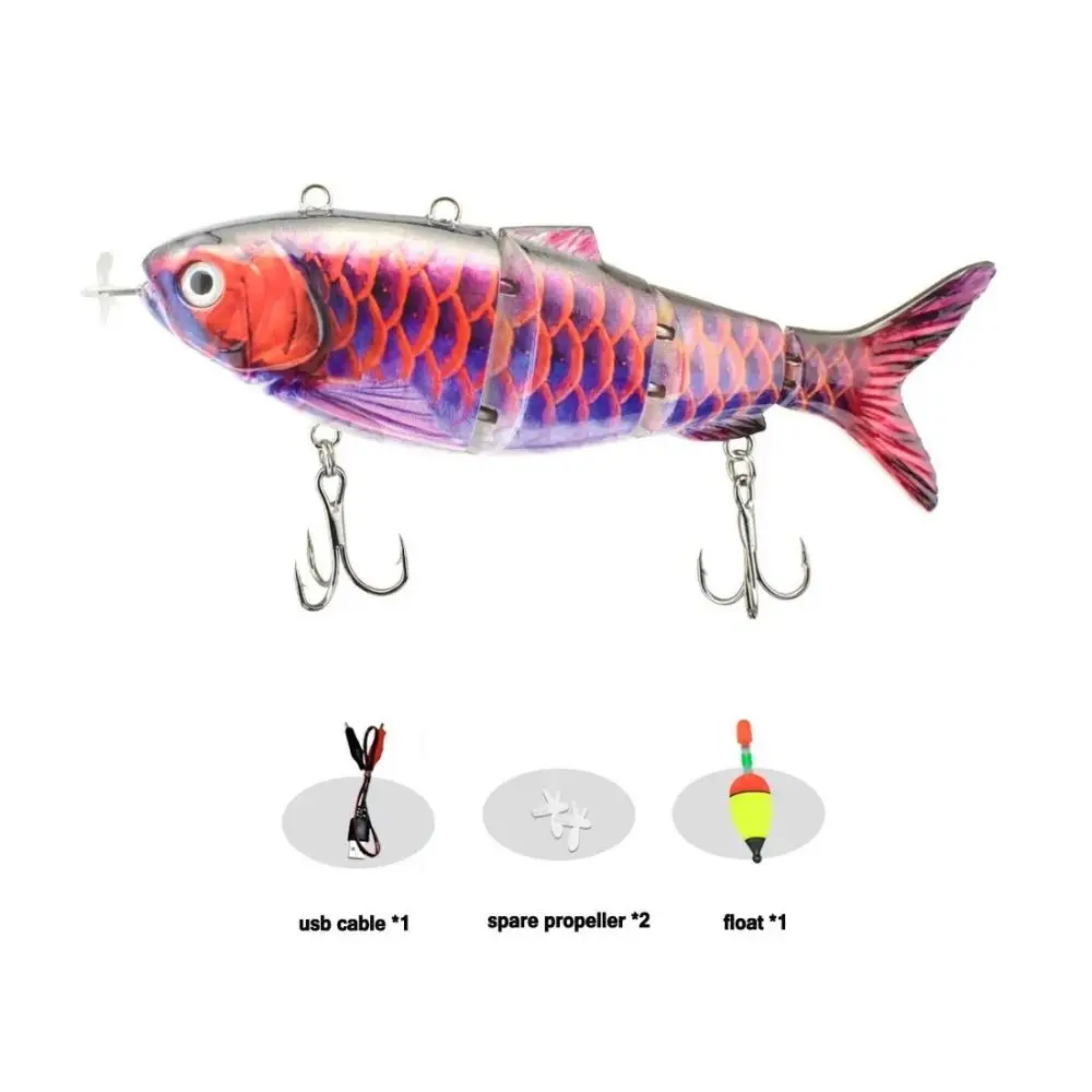 Bionic Fish Electric Lure Wobblers Automatic Swimming 3D Fishing Baits Kit USB Rechargeable LED Light Swimbait Hard Fishing Lure
Bionic Fish Electric Lure Wobblers Automatic Swimming 3D Fishing Baits Kit USB Rechargeable LED Light Swimbait Hard Fishing Lure