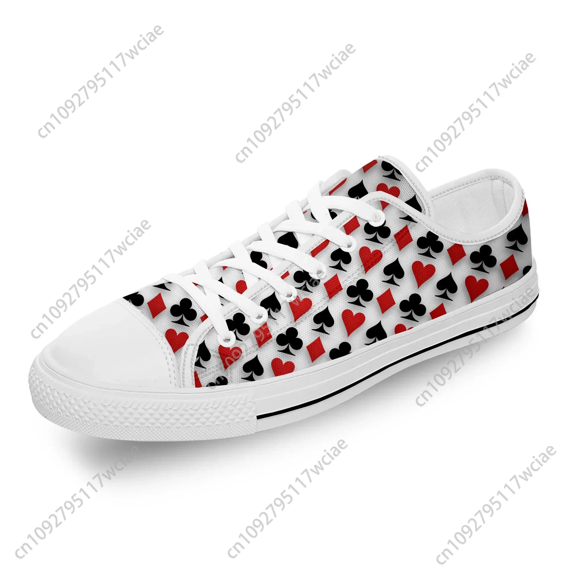 Playing Card Poker Popular Cool White Cloth Fashion 3D Print Low Top Canvas Shoes Men Women Lightweight Breathable Sneakers
Playing Card Poker Popular Cool White Cloth Fashion 3D Print Low Top Canvas Shoes Men Women Lightweight Breathable Sneakers