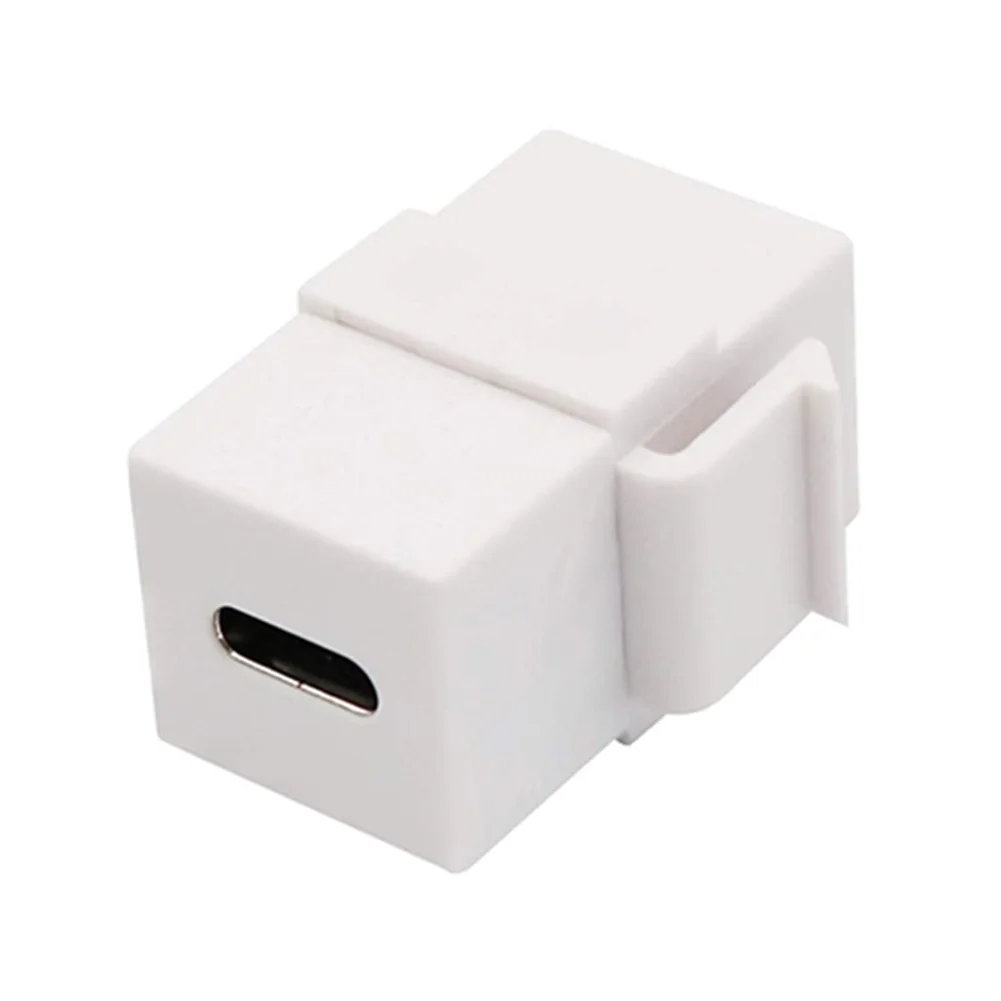 USB 3.1 Type C Keystone Jack Support Charging Data Synchronization Keystone Insert Plug and Play for Wall Plate Outlet Panel
USB 3.1 Type C Keystone Jack Support Charging Data Synchronization Keystone Insert Plug and Play for Wall Plate Outlet Panel