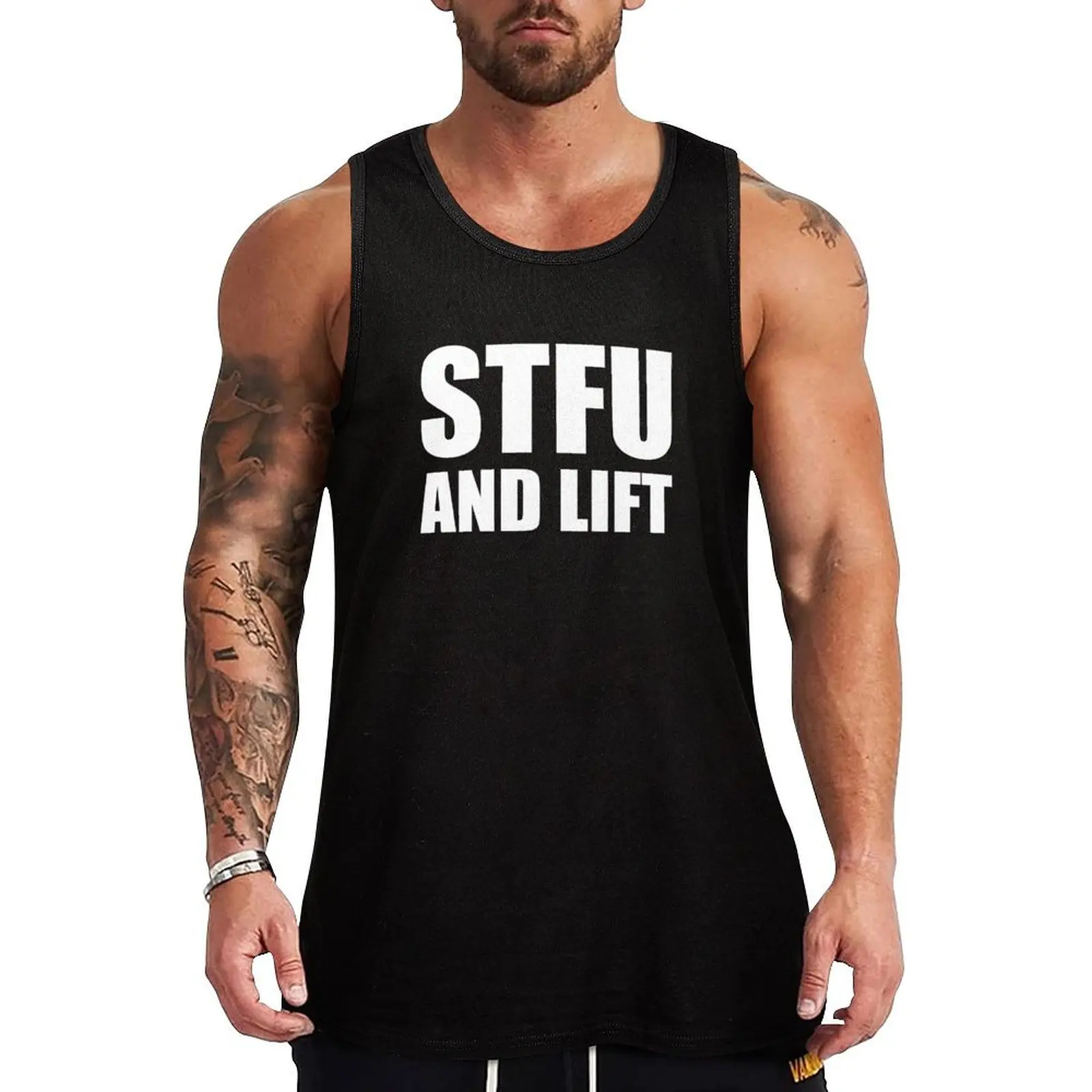 STFU And Lift - Gym Fitness Quote Tank Top Soft Basic Tank Top Breathable Sleeveless Daily Shirt
STFU And Lift - Gym Fitness Quote Tank Top Soft Basic Tank Top Breathable Sleeveless Daily Shirt