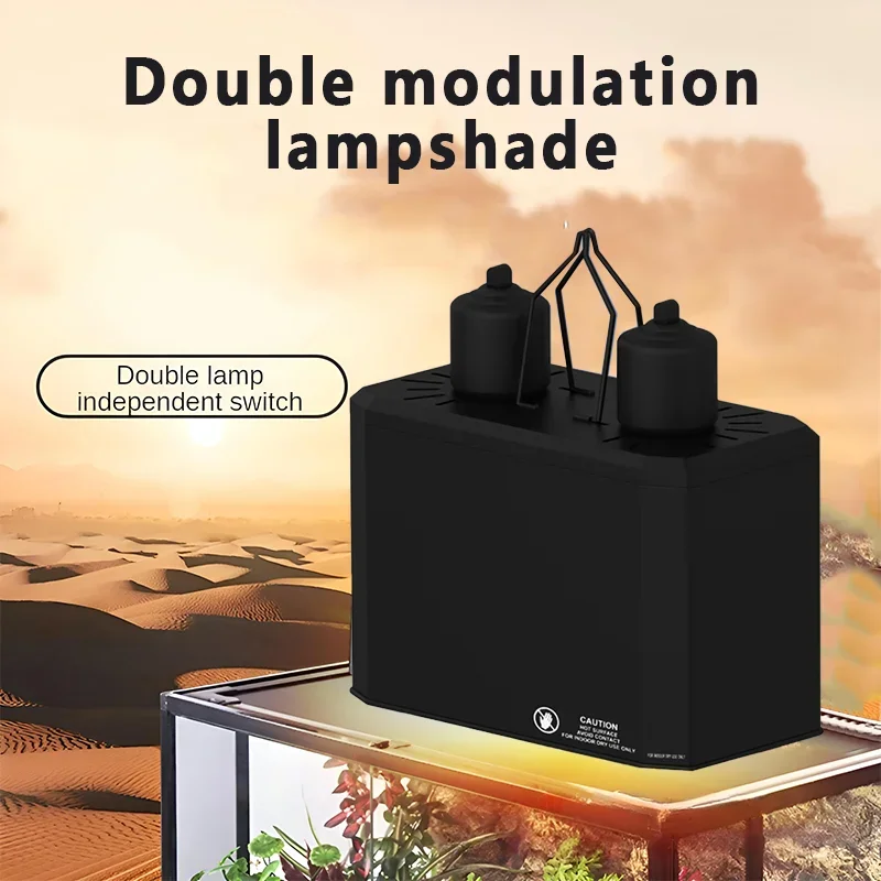 Anti-scalding Reptile Heating Lamp E27 Ceramic Lizard Double Lampshade with Switch UVB Light Cover Amphibians Lighting Supplies
Anti-scalding Reptile Heating Lamp E27 Ceramic Lizard Double Lampshade with Switch UVB Light Cover Amphibians Lighting Supplies