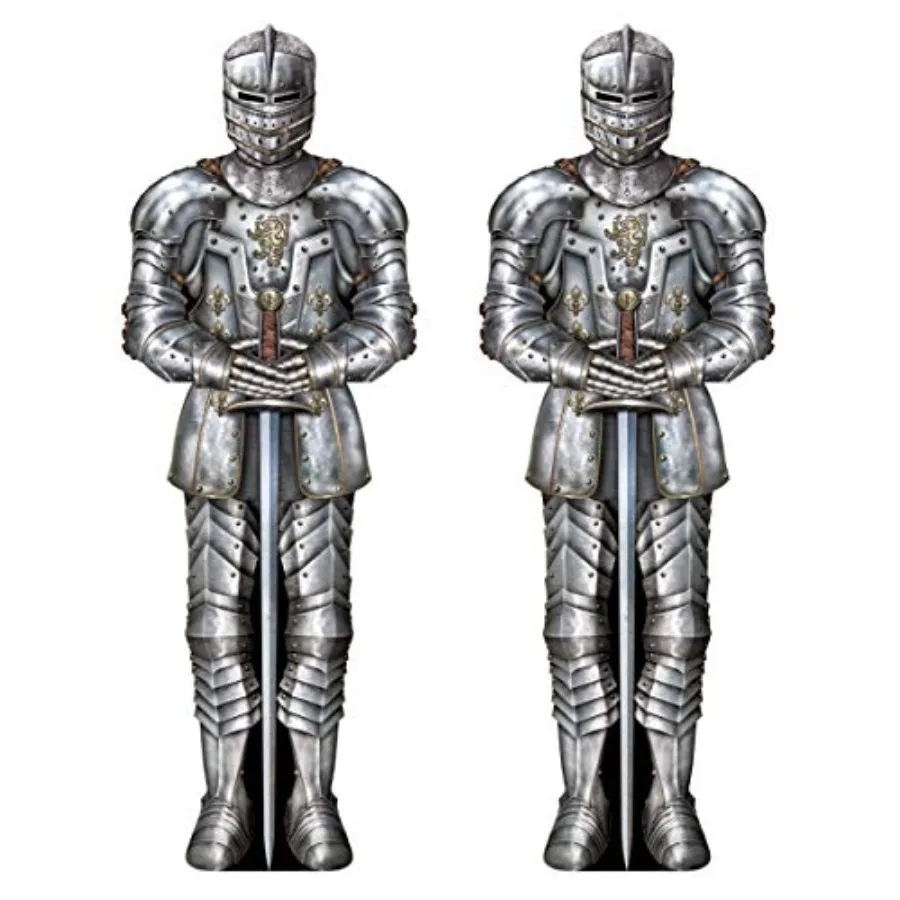 Knight Suit of Armor Photo Prop Backdrop 6' Tall Set of 2 - Medieval Themed Party Decoration Cut Out Fantasy Decor
Knight Suit of Armor Photo Prop Backdrop 6' Tall Set of 2 - Medieval Themed Party Decoration Cut Out Fantasy Decor