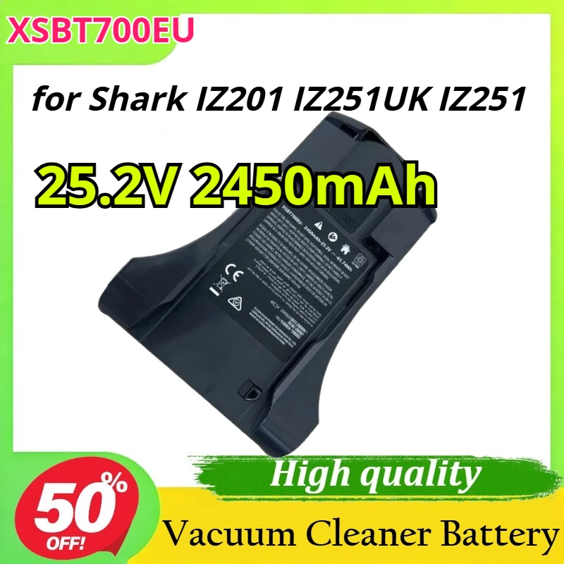 New for XSBT700EU 25.2V 2450mAh for Shark IZ201 IZ251UK IZ251 Vacuum Cleaner Battery High Capacity
New for XSBT700EU 25.2V 2450mAh for Shark IZ201 IZ251UK IZ251 Vacuum Cleaner Battery High Capacity