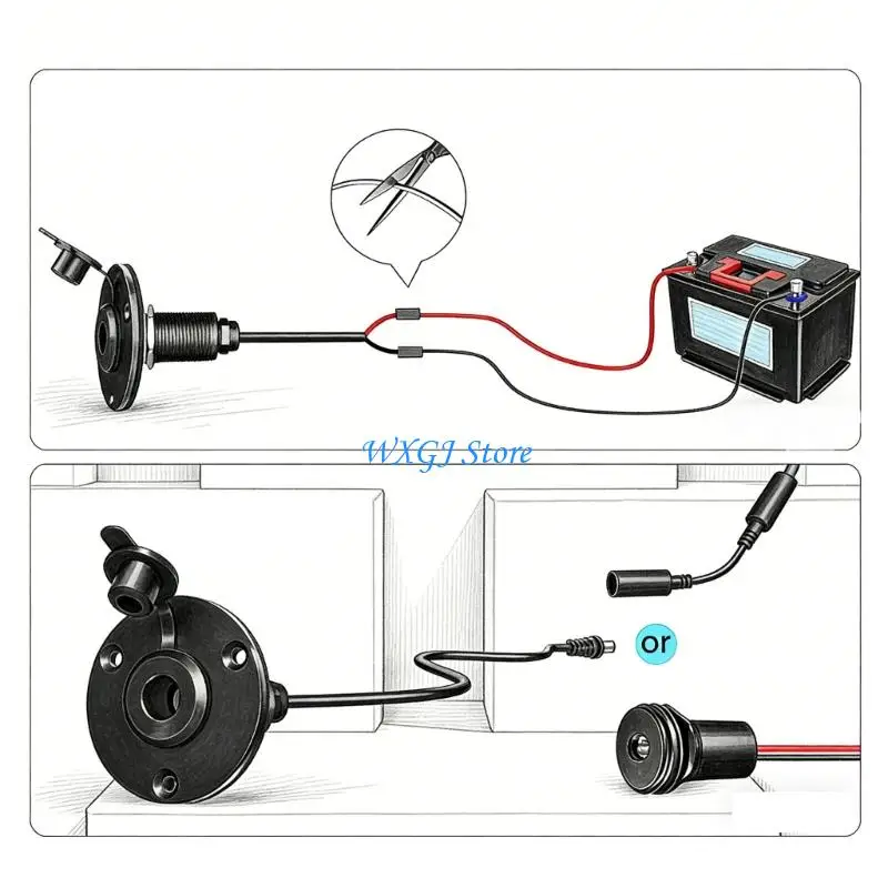 37JE Waterproof Wall Pass Through 5.5 X 2.1 Female Power Connector for, Boat & Battery Box Easy to Installation
37JE Waterproof Wall Pass Through 5.5 X 2.1 Female Power Connector for, Boat & Battery Box Easy to Installation