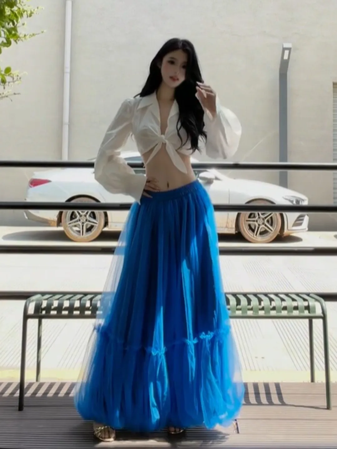 Unique Beautiful Mesh Skirt Top Set Youthful Summer Outfit Cotton Blend Polyester V-Neck T-Shirt Mid-Sleeve Casual Wear
Unique Beautiful Mesh Skirt Top Set Youthful Summer Outfit Cotton Blend Polyester V-Neck T-Shirt Mid-Sleeve Casual Wear