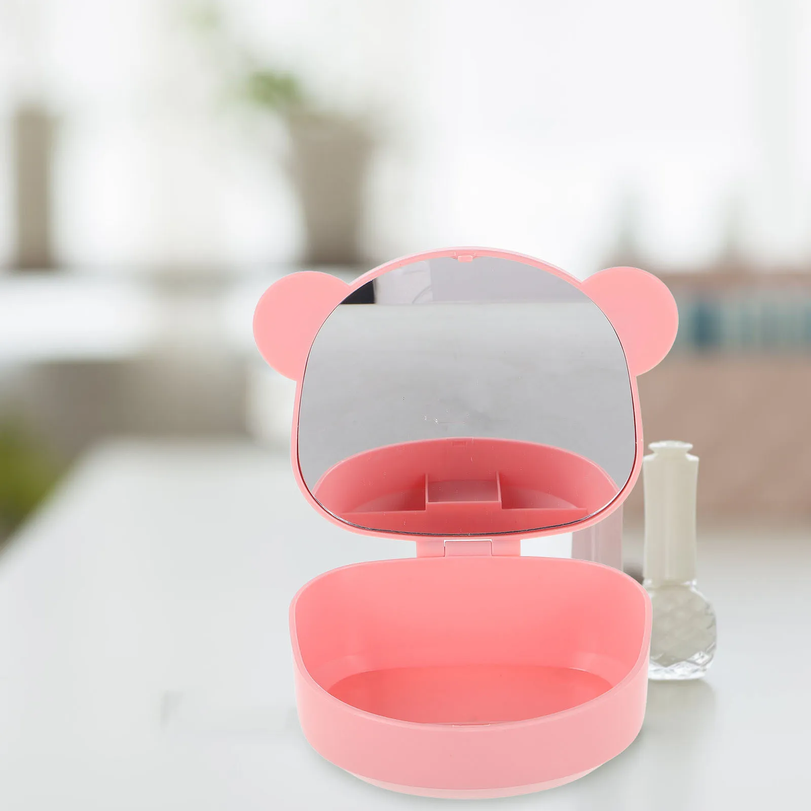 Cat Ear Compact Makeup Organizer Travel Mirror Box Portable Hair Tie Holder Cotton Round Holder Jewelry Case Compact Mirror
Cat Ear Compact Makeup Organizer Travel Mirror Box Portable Hair Tie Holder Cotton Round Holder Jewelry Case Compact Mirror