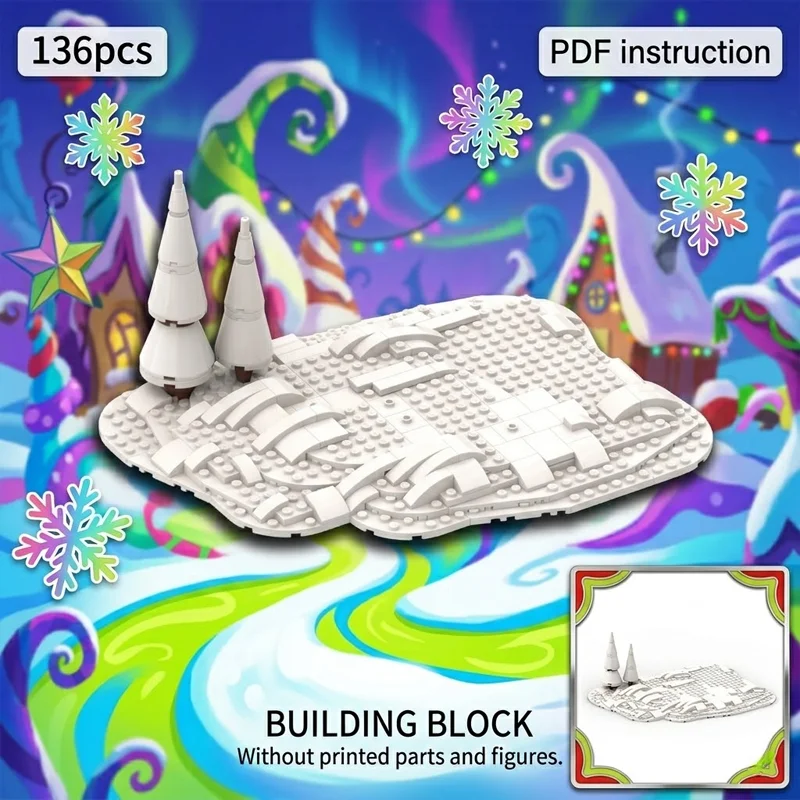 Adult Brick Toy MOC Winter Snow Scene Baseplate Building Blocks Christmas Village Diorama Display Stand Mountain Landscape
Adult Brick Toy MOC Winter Snow Scene Baseplate Building Blocks Christmas Village Diorama Display Stand Mountain Landscape