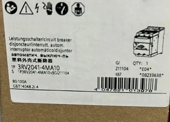 Brand New 3RV2041-4MA10 circuit breaker motor protector Fast delivery
Brand New 3RV2041-4MA10 circuit breaker motor protector Fast delivery