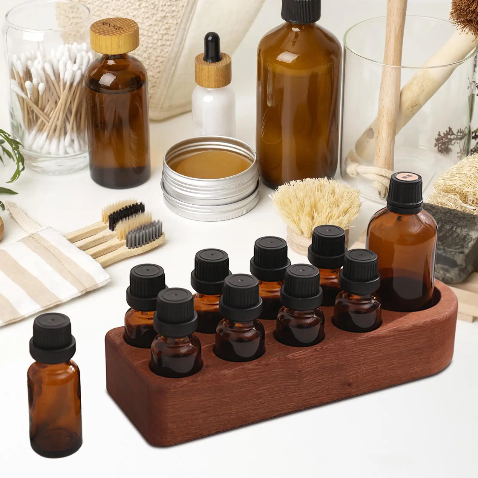 Essential Oils Storage Rack, Nail Polish Display Holder ,Presentation Shelf, 9 Slots Wooden Organizer Stand for Bottles
Essential Oils Storage Rack, Nail Polish Display Holder ,Presentation Shelf, 9 Slots Wooden Organizer Stand for Bottles