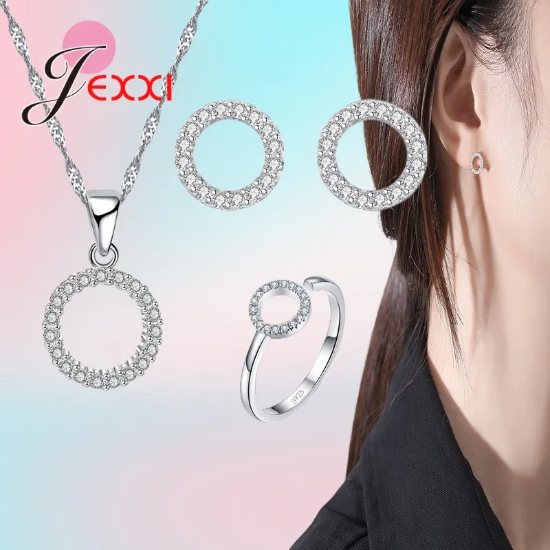 925 Sterling Silver 2023 New Arrival Fashion Round Type Necklace Earrings Ring Jewelry Sets For Women Girls Wholesale
925 Sterling Silver 2023 New Arrival Fashion Round Type Necklace Earrings Ring Jewelry Sets For Women Girls Wholesale