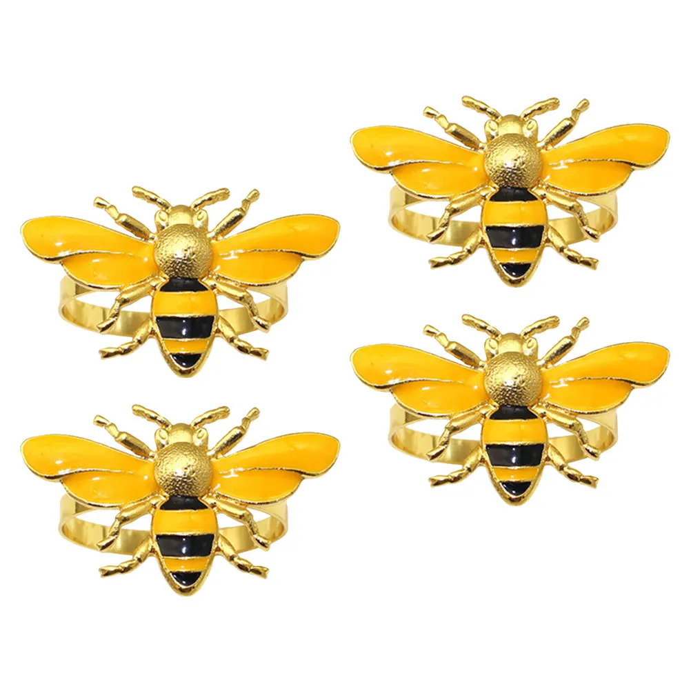 4pcs Bumblebee Napkin Rings Cute Animal Animal Napkin Rings Table Decorations Reusable Wedding Party Accessories
4pcs Bumblebee Napkin Rings Cute Animal Animal Napkin Rings Table Decorations Reusable Wedding Party Accessories