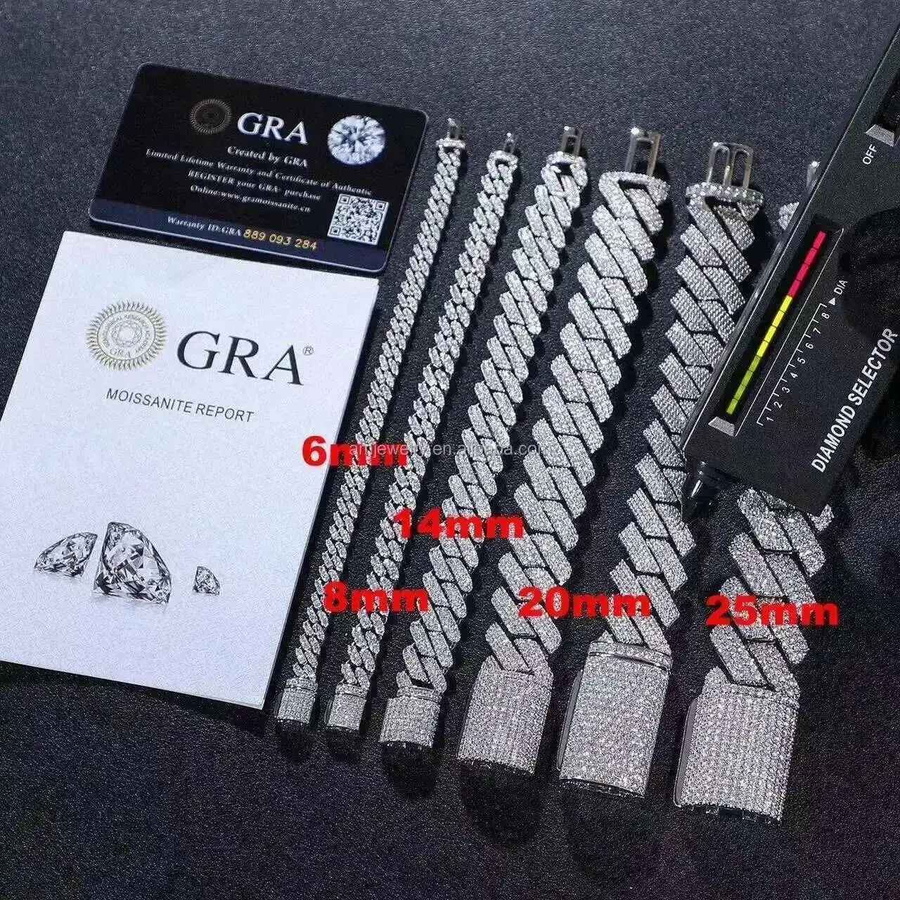 Оптовая продажа Vvs Moissanite Pass Diamond Tester Майами Кубинская цепочка звеньев 8 мм 10 мм 12 мм 14 мм 18 мм Ожерелье в стиле хип-хоп Браслет Мужские ювелирные изделия
Оптовая продажа Vvs Moissanite Pass Diamond Tester Майами Кубинская цепочка звеньев 8 мм 10 мм 12 мм 14 мм 18 мм Ожерелье в стиле хип-хоп Браслет Мужские ювелирные изделия