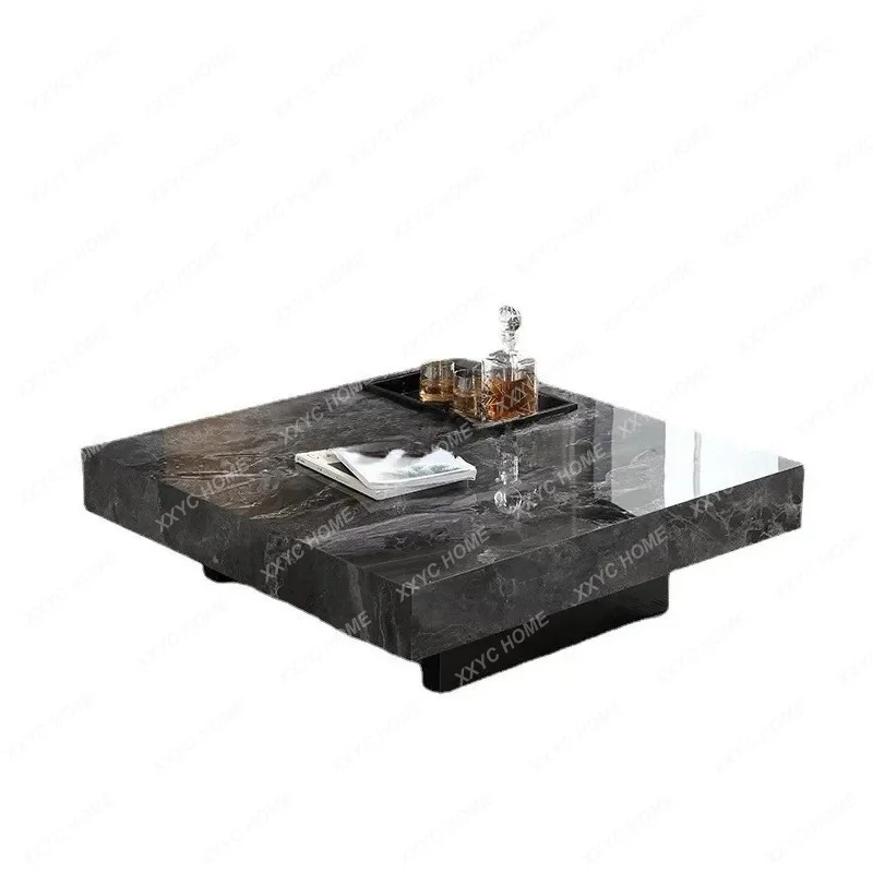 L light luxury rock slab marble square large living room small apartment modern minimalist household coffee table
L light luxury rock slab marble square large living room small apartment modern minimalist household coffee table