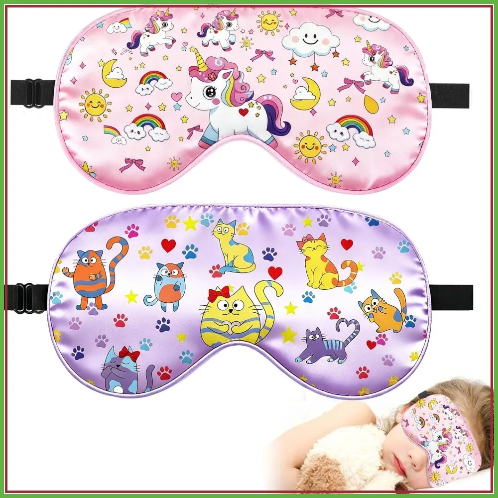 2 Pcs Sleep Mask for Kids,Silk Eye Covers for Sleeping, Adjustable Strap & Light Blocking, Bedtime Blindfold for Travel and Home
2 Pcs Sleep Mask for Kids,Silk Eye Covers for Sleeping, Adjustable Strap & Light Blocking, Bedtime Blindfold for Travel and Home