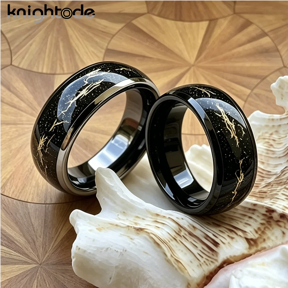 8mm Sandblasted Stone Gold Foil Inlay Engagement Wedding Band Tungsten Ring for Men Women Dome Polished Comfort Fit
8mm Sandblasted Stone Gold Foil Inlay Engagement Wedding Band Tungsten Ring for Men Women Dome Polished Comfort Fit