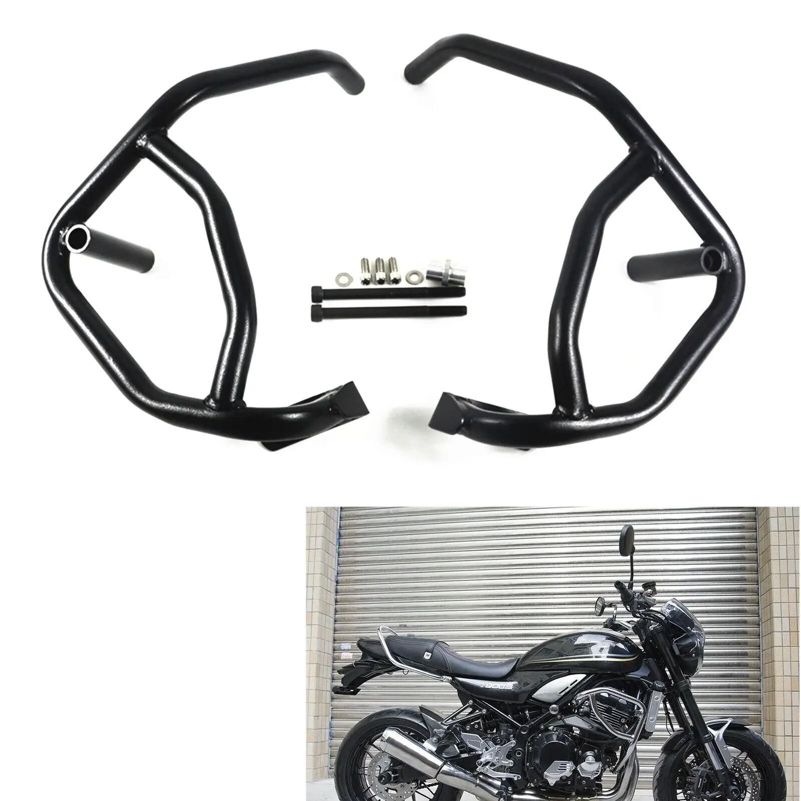 Black Motorcycle Front Engine Guard Highway Crash Bars Protector Kit For Kawasaki Z 900 RS 2018 2019 2020 2021 2022
Black Motorcycle Front Engine Guard Highway Crash Bars Protector Kit For Kawasaki Z 900 RS 2018 2019 2020 2021 2022