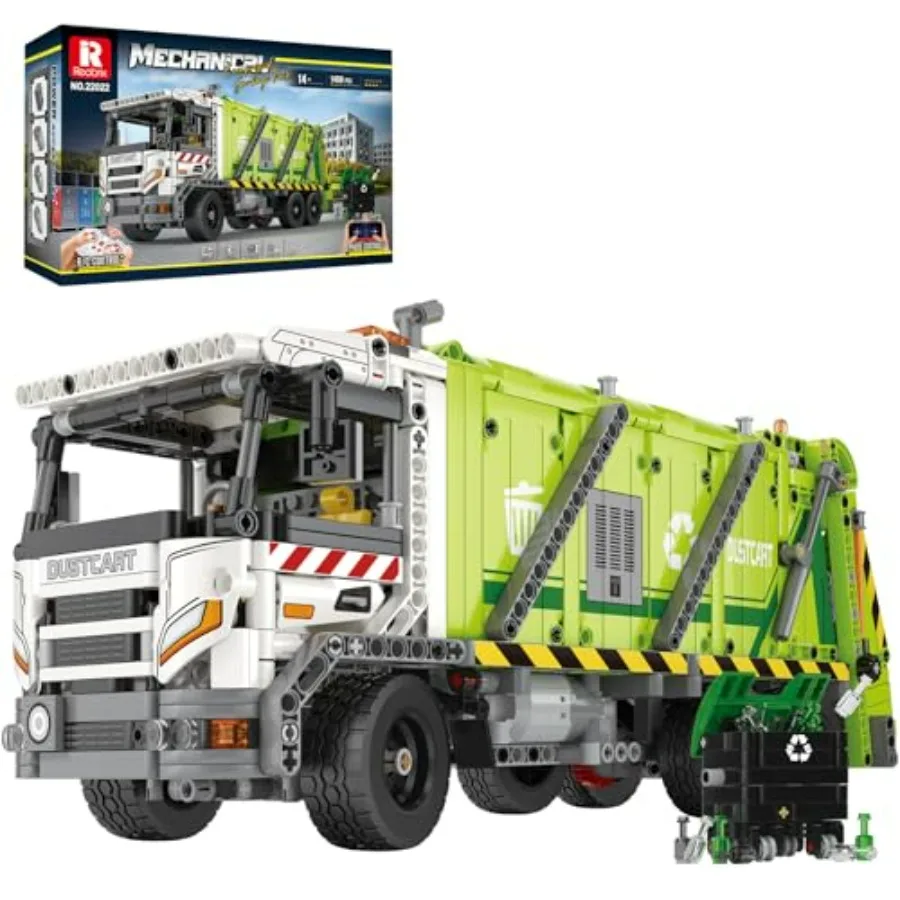 Reobrix Large Garbage Truck Building Block Toy Set for Adult Compressed Garbage Truck with RC Control Interactive Features Crea
Reobrix Large Garbage Truck Building Block Toy Set for Adult Compressed Garbage Truck with RC Control Interactive Features Crea