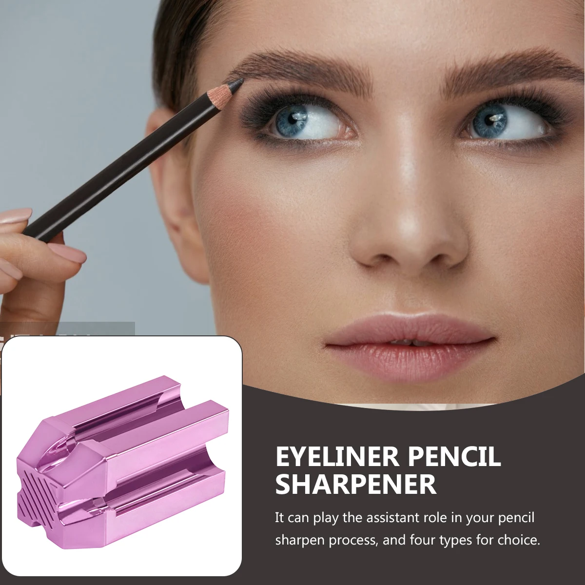 Pencil Sharpener Tool Eyeliner Brow Plastic Sharpening Slot Durable Small Makeup Brush Accessory
Pencil Sharpener Tool Eyeliner Brow Plastic Sharpening Slot Durable Small Makeup Brush Accessory