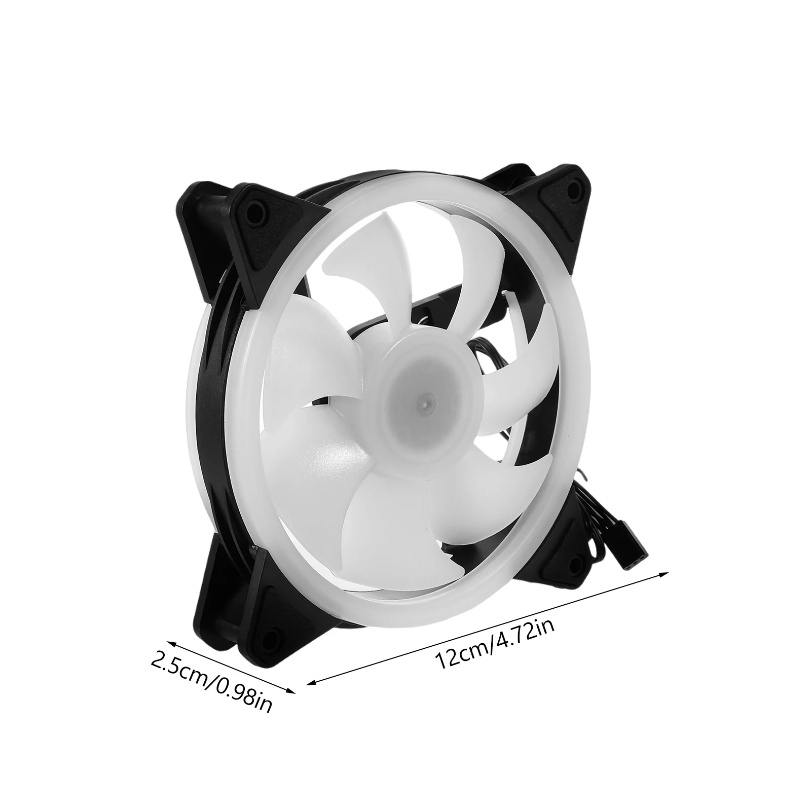 12CM RGB Computer Fan PC Cooling CPU Cooler Quiet LED Case Fan for Desktop Home Dorm Stylish Design Low Noise Performance
12CM RGB Computer Fan PC Cooling CPU Cooler Quiet LED Case Fan for Desktop Home Dorm Stylish Design Low Noise Performance