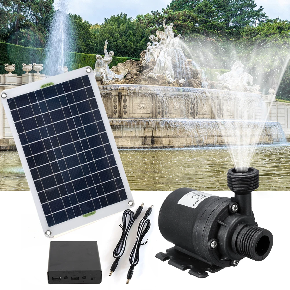 Solar Plate Watering Pump Brushless Solar Water Pump Kit 800L/H 50W Solar Panel for Sun Powered Fountain Fish Pond Garden Decor
Solar Plate Watering Pump Brushless Solar Water Pump Kit 800L/H 50W Solar Panel for Sun Powered Fountain Fish Pond Garden Decor