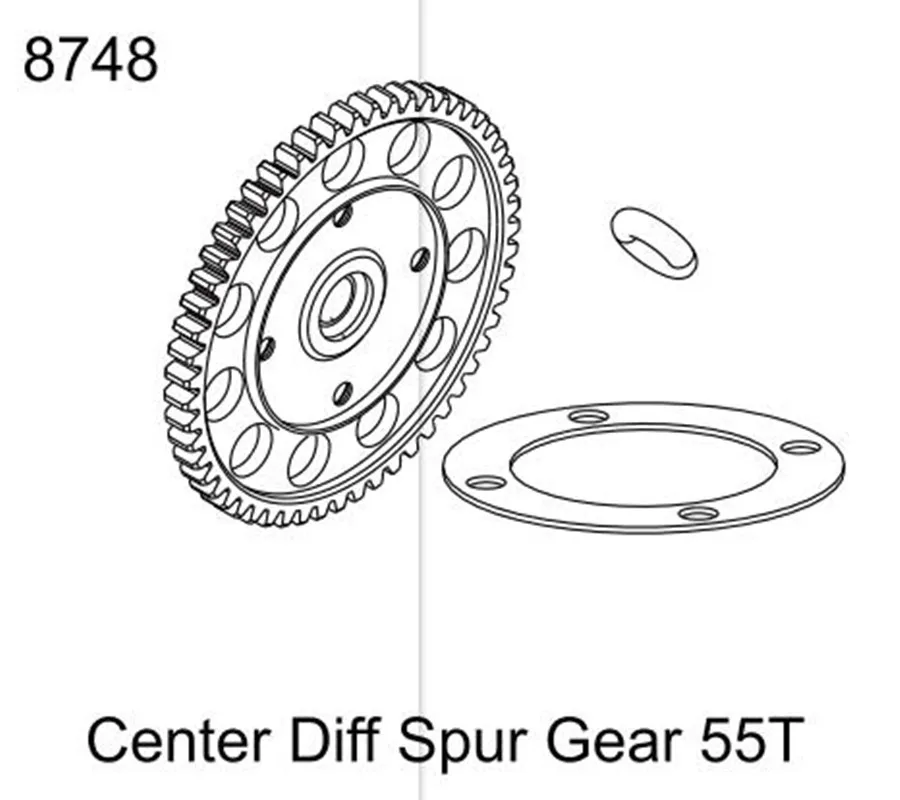 ZD Racing MX-07 1/7 RC Car Center Diff Spur Gear 55T Parts Accessories 8748
ZD Racing MX-07 1/7 RC Car Center Diff Spur Gear 55T Parts Accessories 8748