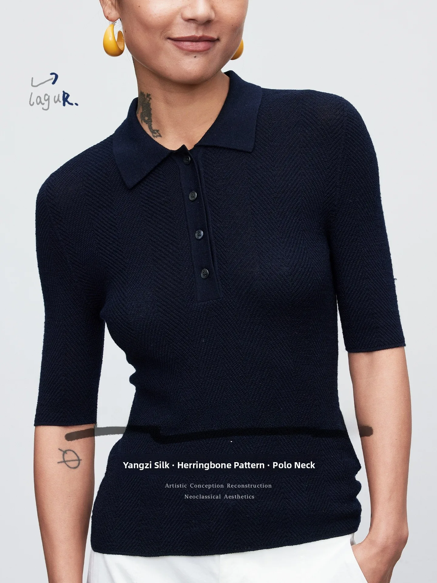 Lagur Quality Leader Minimalist Preppy Style High End Summer Knitted Short Sleeve Women's Top Breathable Lightweight Woo...
Lagur Quality Leader Minimalist Preppy Style High End Summer Knitted Short Sleeve Women's Top Breathable Lightweight Woo...