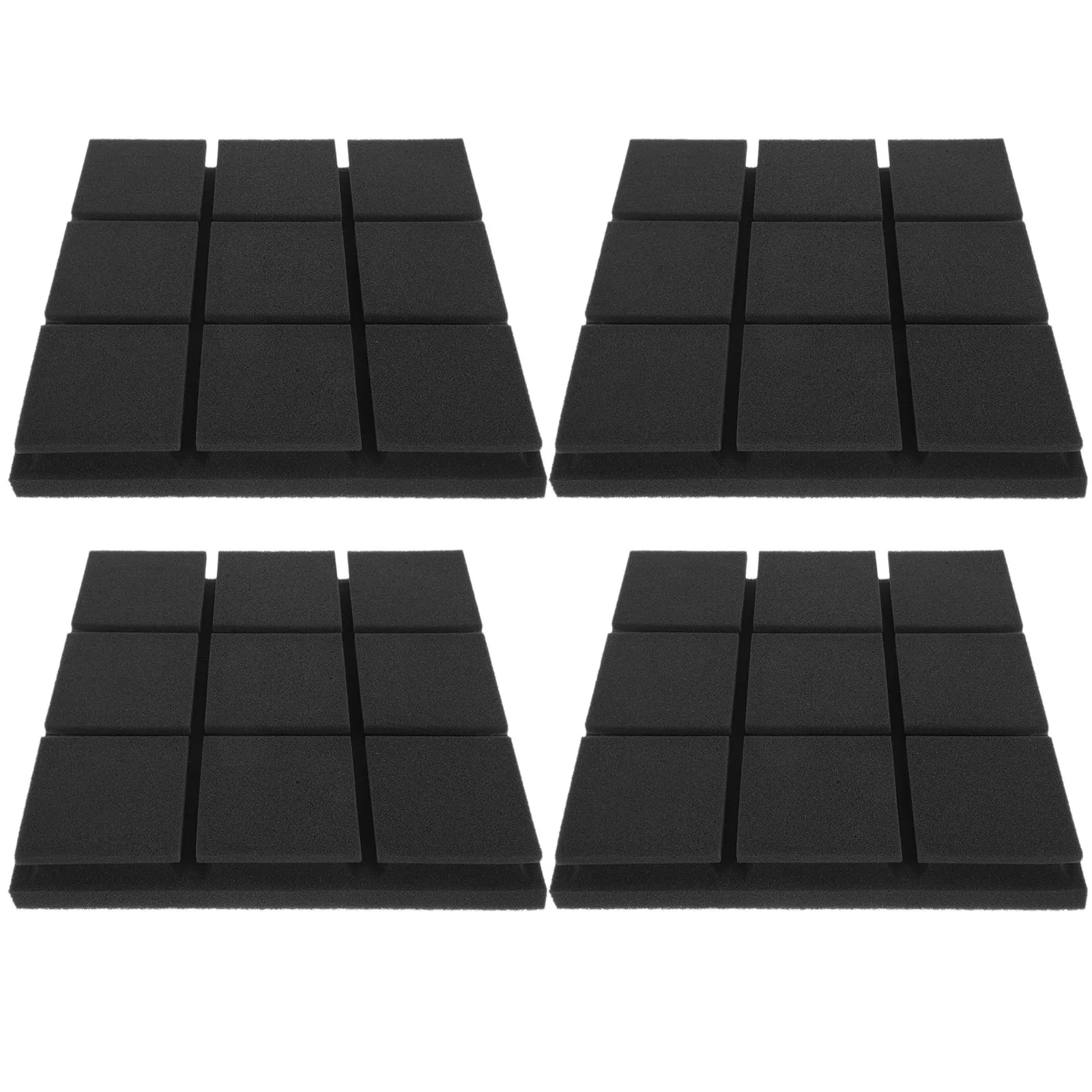 4pcs 30x30x5cm Sound Absorbing Panels Acoustic Resistant High Density Black for Walls Music Rooms Recording Studios
4pcs 30x30x5cm Sound Absorbing Panels Acoustic Resistant High Density Black for Walls Music Rooms Recording Studios