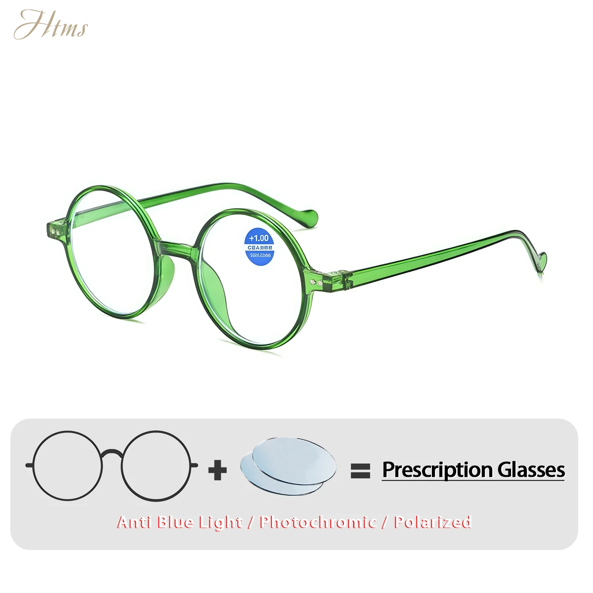 HTMS Retro Small Round Frame Anti Blue Light Progressive Prescription Glasses for Men Women Stylish Optical Eyewear High Quality
HTMS Retro Small Round Frame Anti Blue Light Progressive Prescription Glasses for Men Women Stylish Optical Eyewear High Quality