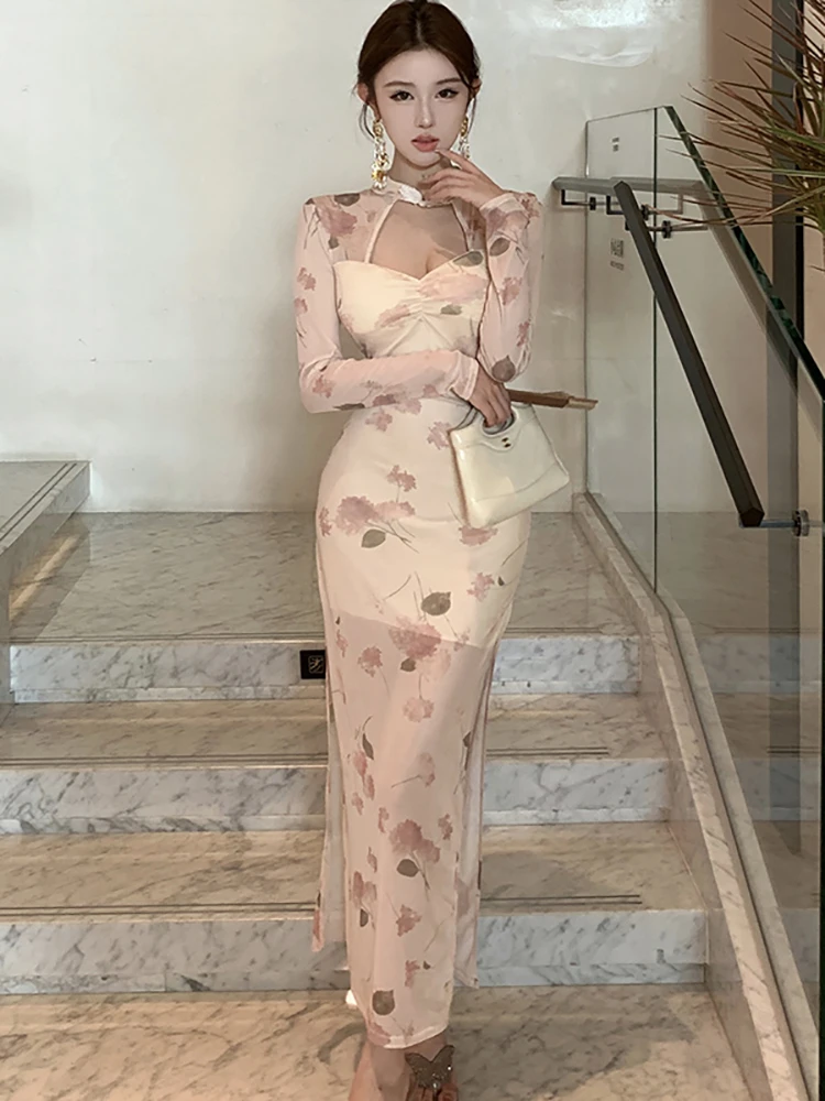 2025 шикарное сексуальное платье с цветочной сеткой, женское элегантное роскошное платье Cheongsam, осень-зима, элегантное облегающее праздничное платье, Vestidos
2025 шикарное сексуальное платье с цветочной сеткой, женское элегантное роскошное платье Cheongsam, осень-зима, элегантное облегающее праздничное платье, Vestidos