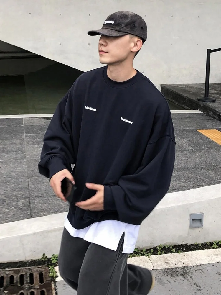 Мужская толстовка Rampo свободного кроя с круглым вырезом, повседневная, удобная, базовый слой, с буквенным принтом, весна-осень, модный бренд
Мужская толстовка Rampo свободного кроя с круглым вырезом, повседневная, удобная, базовый слой, с буквенным принтом, весна-осень, модный бренд