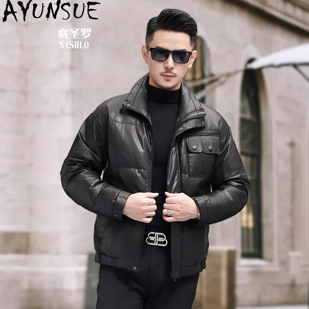 AYUNSUE Genuine Leather Down Jacket Men Warm Winter Clothes Real Cowhide Down Mens Coats Business Casual Coat Jaqueta Masculina
AYUNSUE Genuine Leather Down Jacket Men Warm Winter Clothes Real Cowhide Down Mens Coats Business Casual Coat Jaqueta Masculina