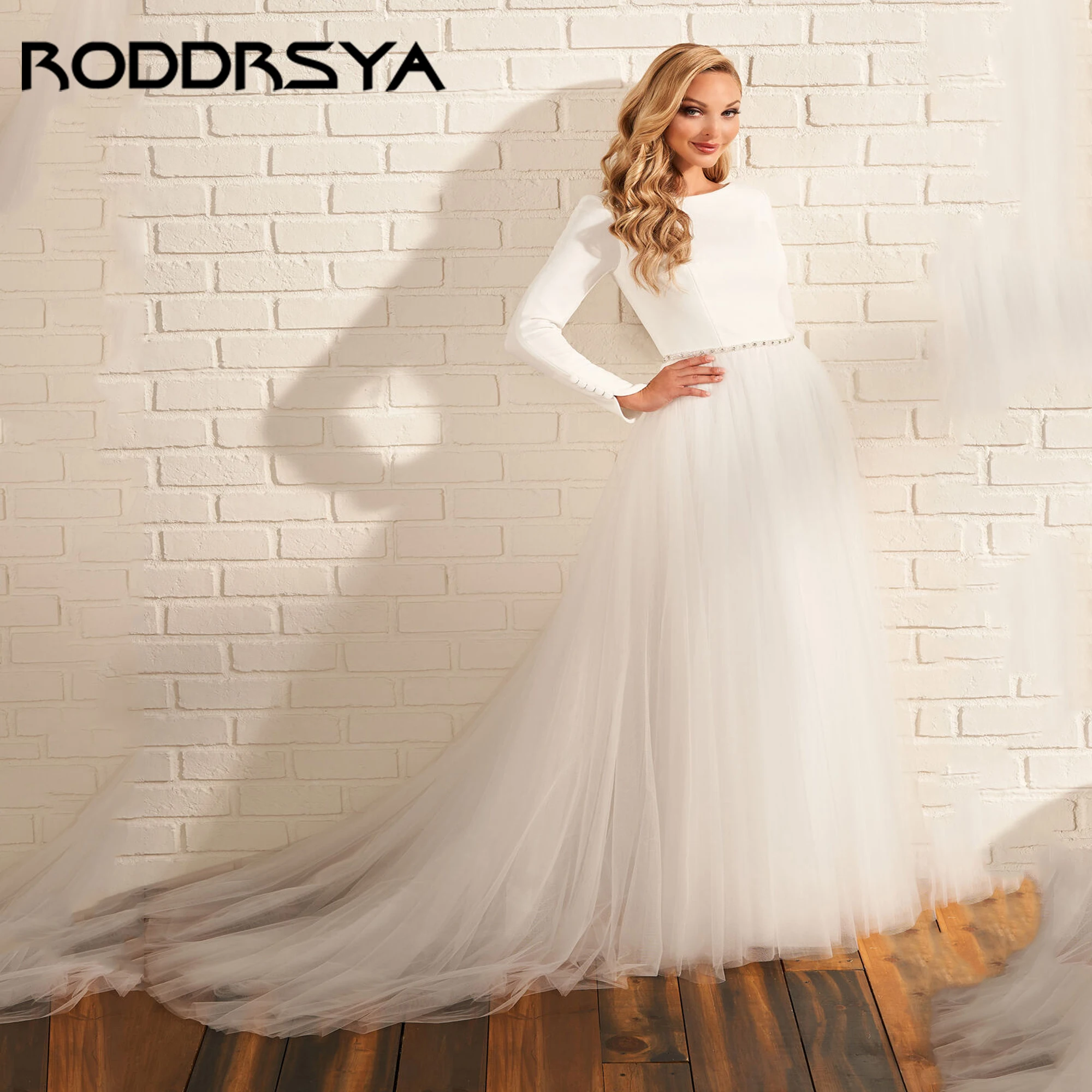 Boho Tull Luxury Wedding Dress Double O-Neck Bride Gown For Women Sleeve A-line Wedding Gowns vestidos de novia 2025 Customized
Boho Tull Luxury Wedding Dress Double O-Neck Bride Gown For Women Sleeve A-line Wedding Gowns vestidos de novia 2025 Customized