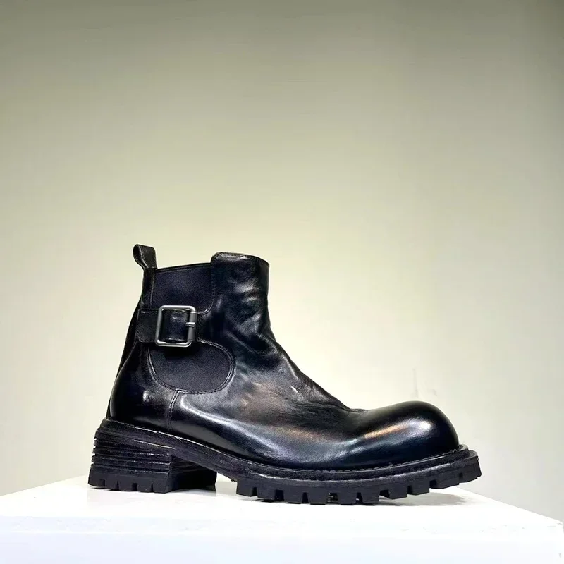 Retro High Top Real Leather Goodyear-welted Thick Soled Vintage Men's Boots Horseskin Wash Boots
Retro High Top Real Leather Goodyear-welted Thick Soled Vintage Men's Boots Horseskin Wash Boots