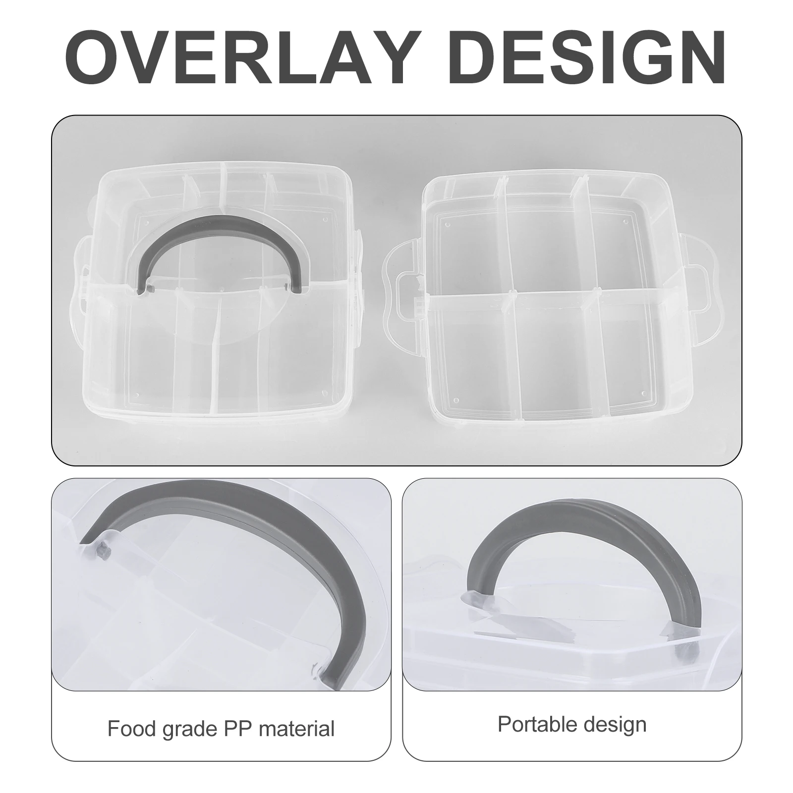 3 Layers 18 Compartments Lightweight Plastic Storage Box Handle Removable Plates Transparent White Beads Organizer Jewelry Craft
3 Layers 18 Compartments Lightweight Plastic Storage Box Handle Removable Plates Transparent White Beads Organizer Jewelry Craft