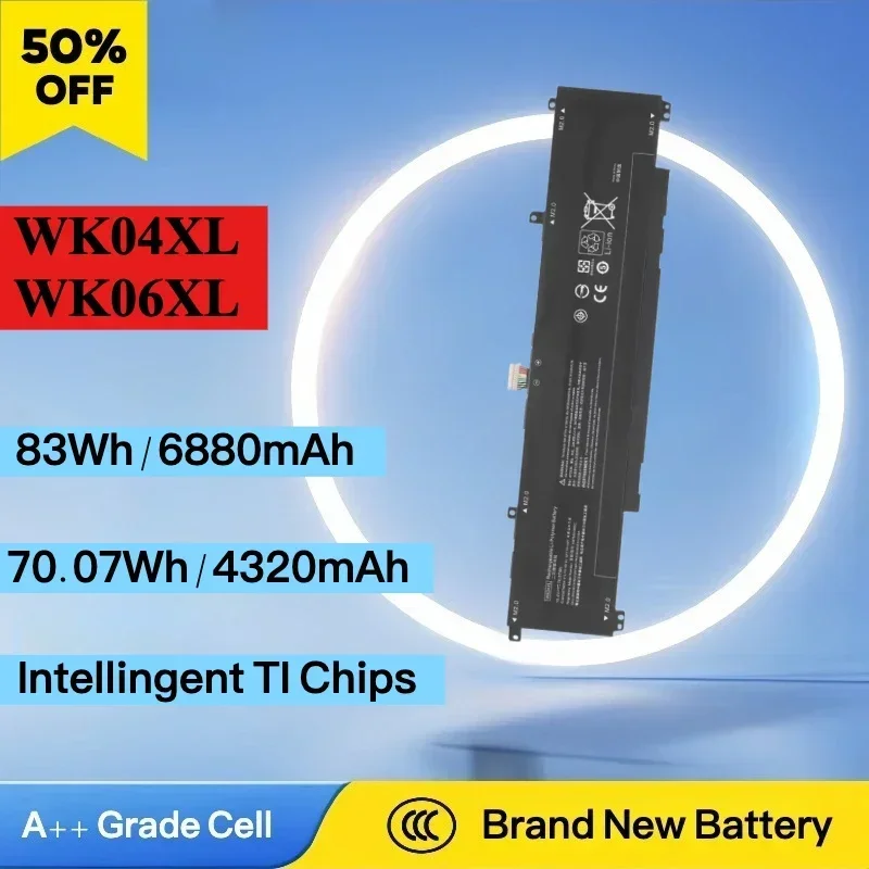 New WK04XL Laptop Battery For HP Omen 16 17 7 8 Victus Pro TPN-Q263 Q264 M41640-AC1 HSTNN-OB21 IB9V TPN-Q265 TPN-Q266 TPN-Q280
New WK04XL Laptop Battery For HP Omen 16 17 7 8 Victus Pro TPN-Q263 Q264 M41640-AC1 HSTNN-OB21 IB9V TPN-Q265 TPN-Q266 TPN-Q280