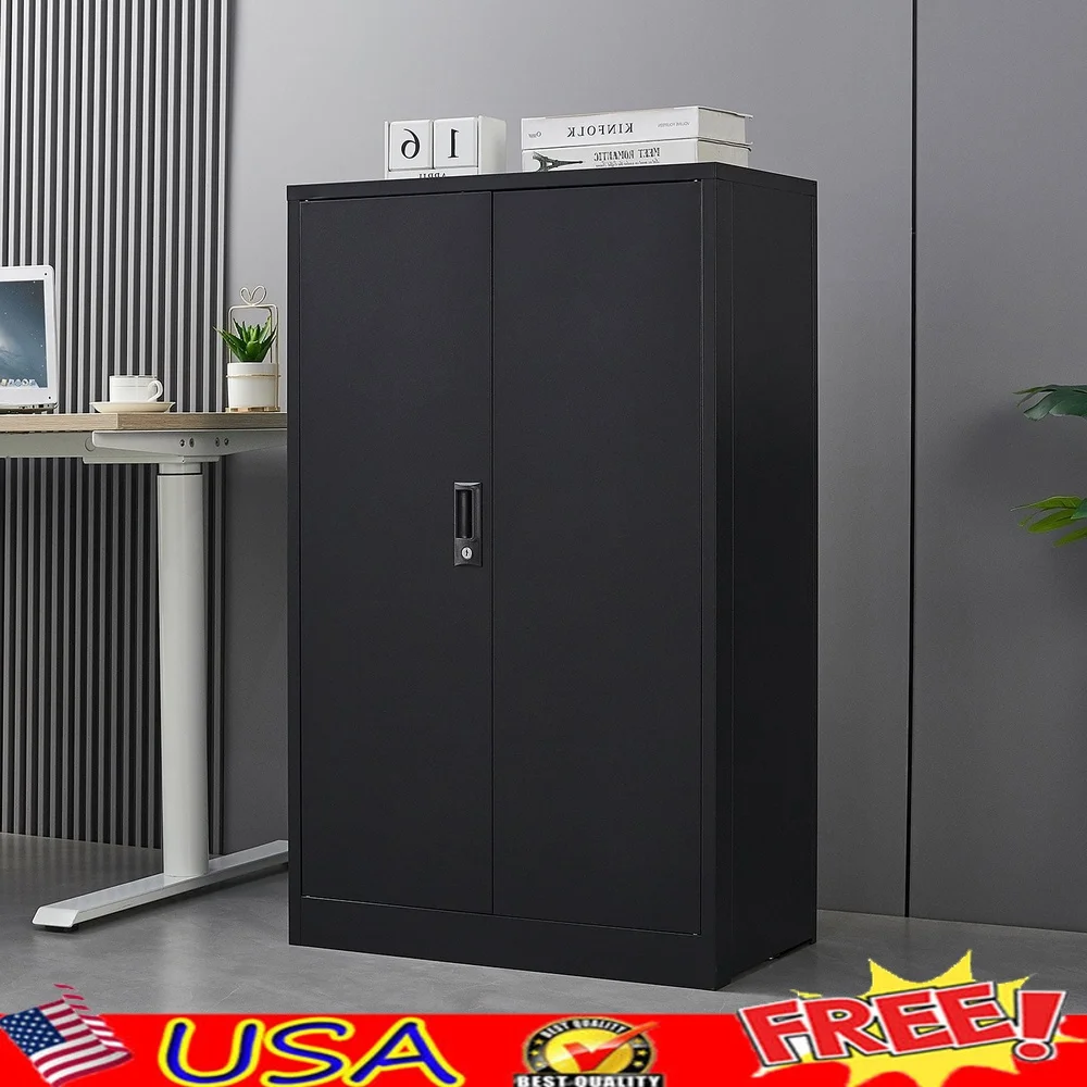 Metal Storage Cabinet with Locking Doors Adjustable Shelves Folding Filing Locker Rolling Storage Durable Security Garage Office
Metal Storage Cabinet with Locking Doors Adjustable Shelves Folding Filing Locker Rolling Storage Durable Security Garage Office